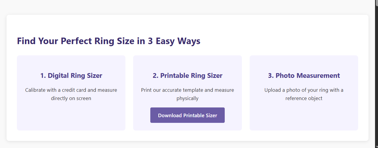 Free Online Ring Siz... logo