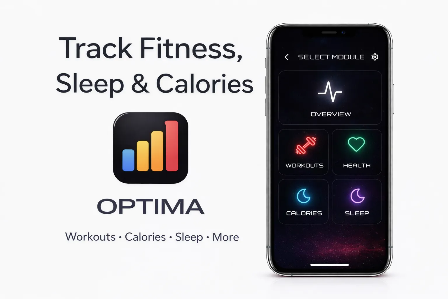 Optima – All-in-One Health Tracker 專案橫幅