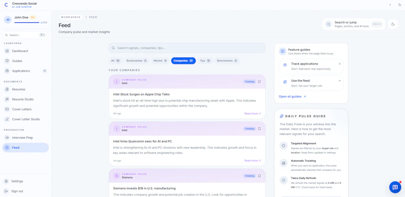 Crescendo Social: AI Job Hunter screenshot 4
