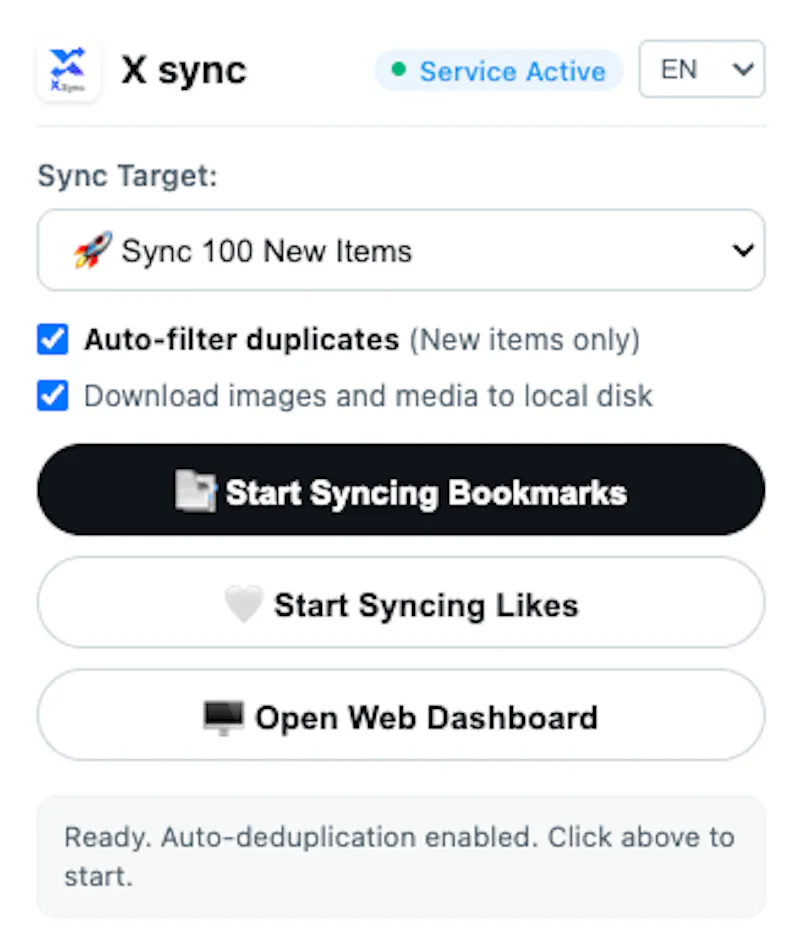X sync screenshot 2