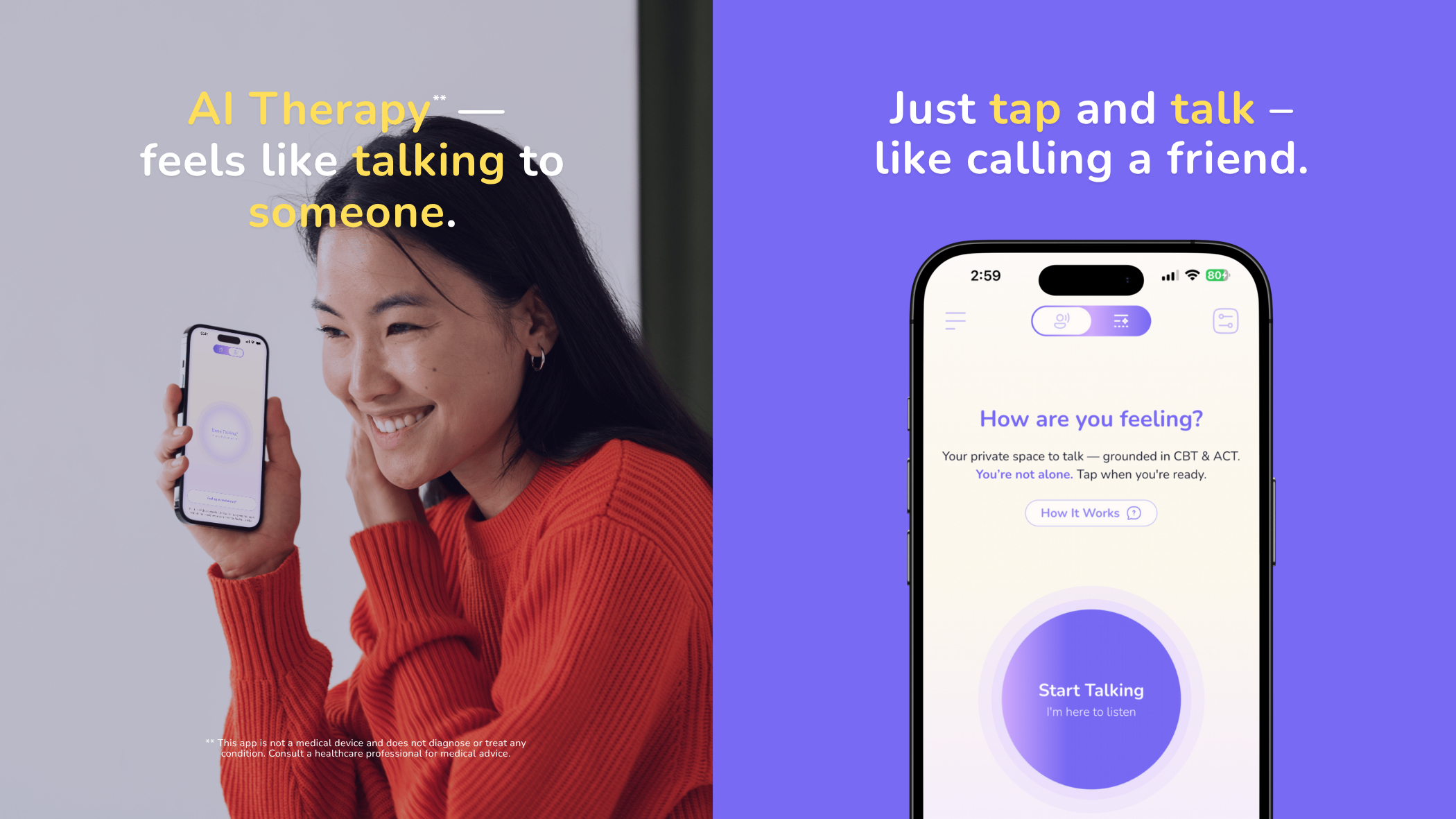 Média Mywhy: 24/7, thérapeute CBT & AC 3