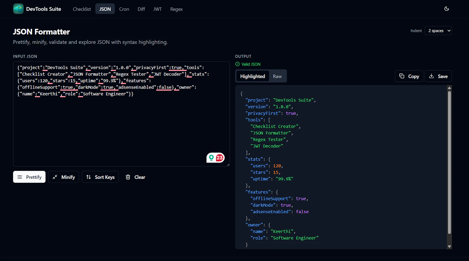 DevTools Suite screenshot 5