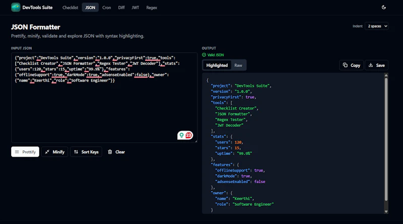 DevTools Suite screenshot 5
