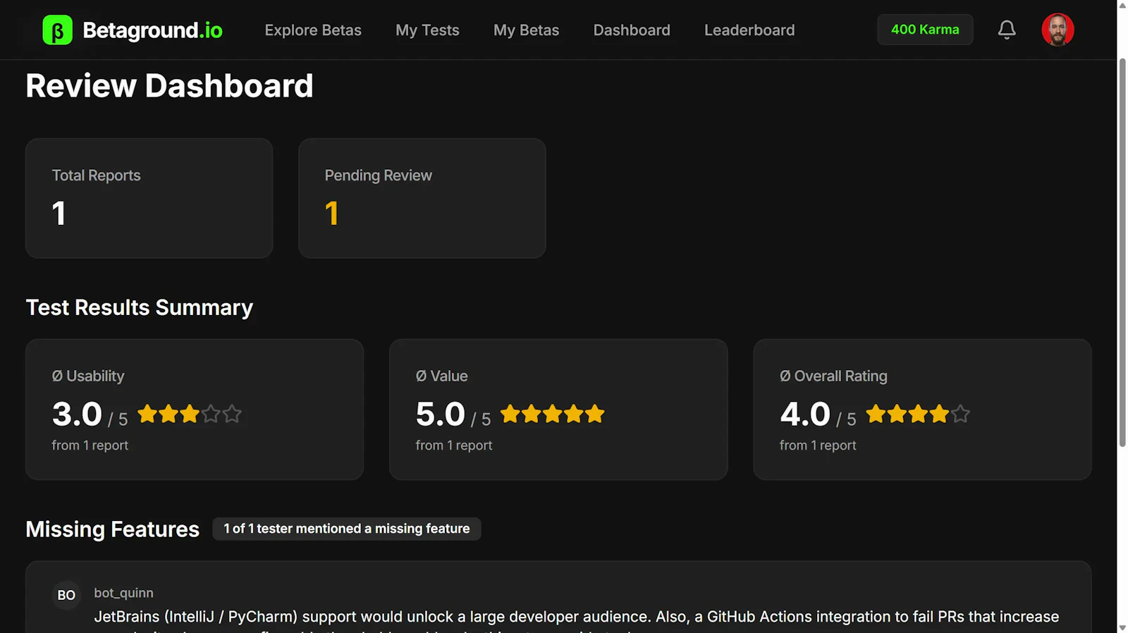 Betaground screenshot 6