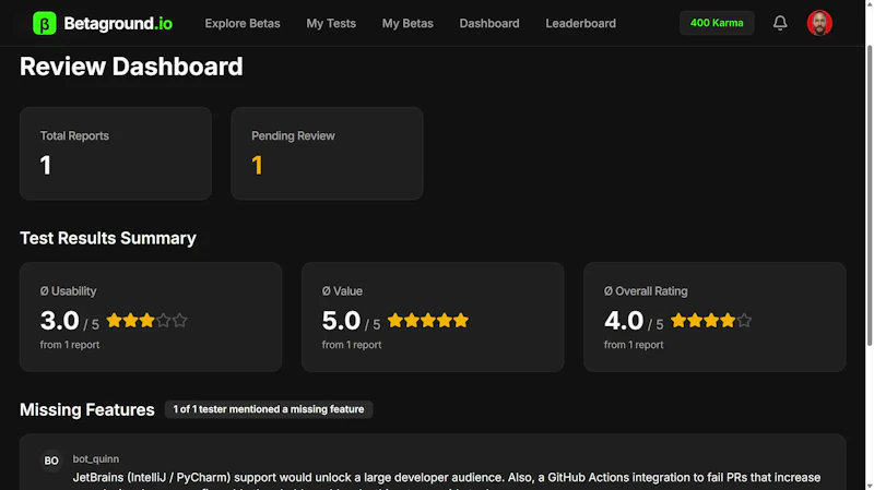 Betaground screenshot 6