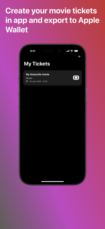 Ticketme - Bewaar uw filmtickets voor Apple Wallet media 3