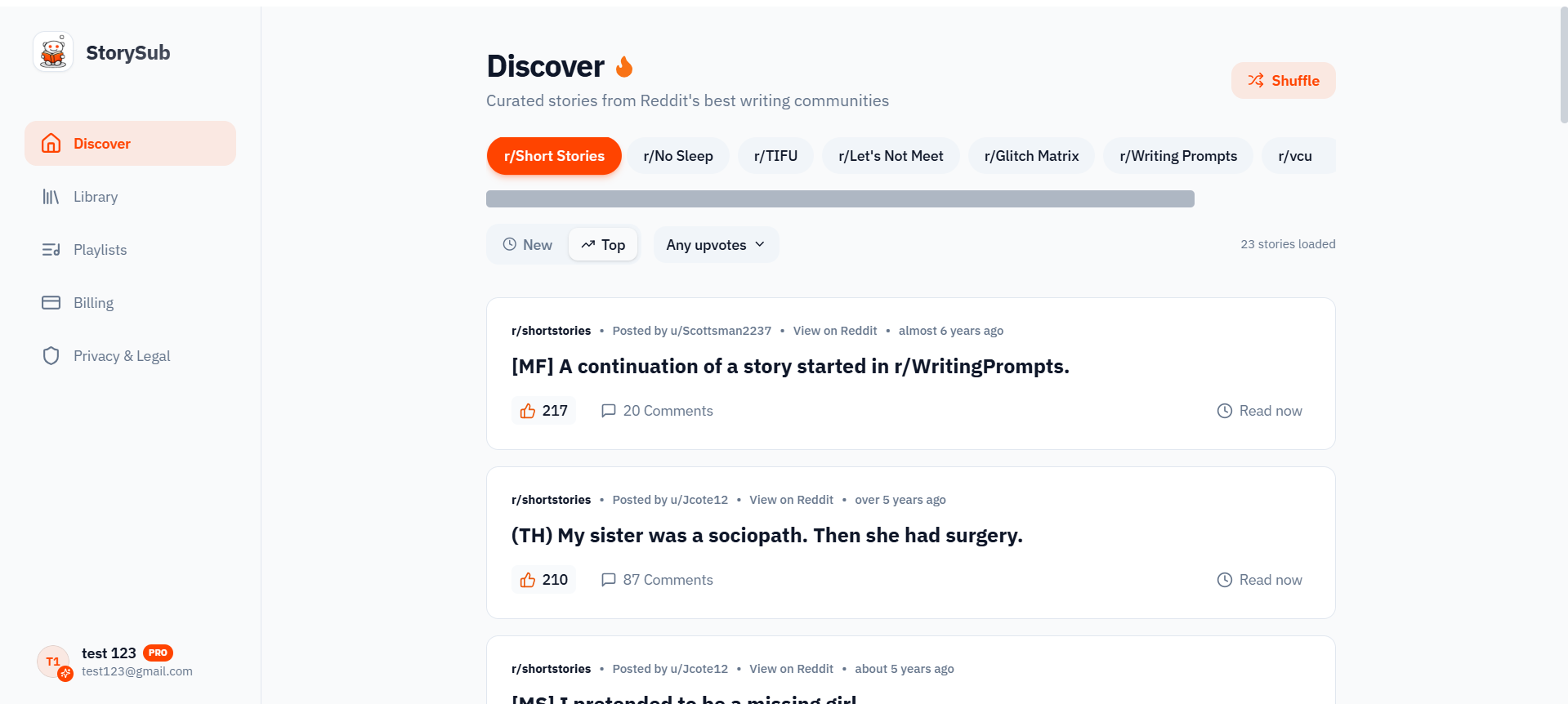 Spotify but for reddit stories - Product Hunt launch logo and brand identity