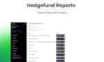 Hedgefund Reports by greenlines image