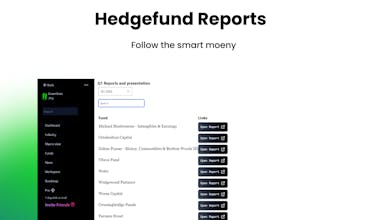 Hedgefund Reports by greenlines gallery image