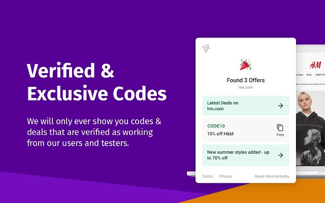 Vouchertoday Chrome Extension gallery image