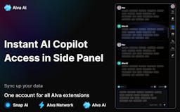 Alva AI - Sidebar Chrome extension media 1