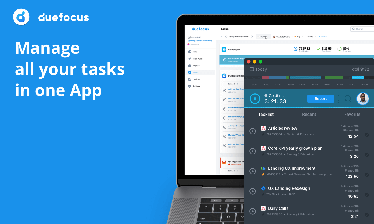 project assets management in duefocus