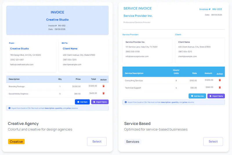 Free Invoice Generator by UtilifyZone screenshot 6