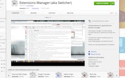 Chrome™ Extensions Manager (aka Switcher) media 2