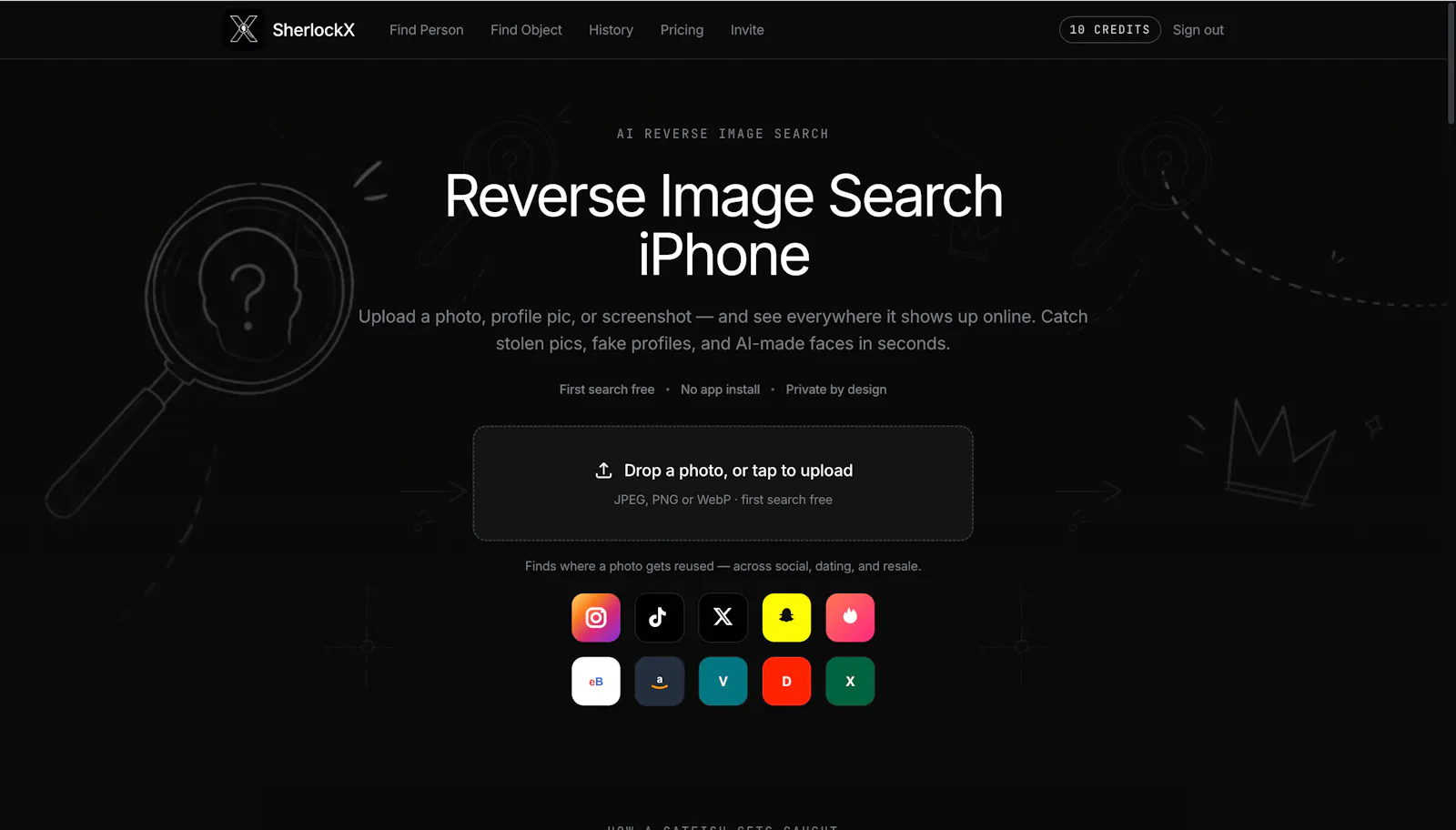 SherlockX screenshot 1