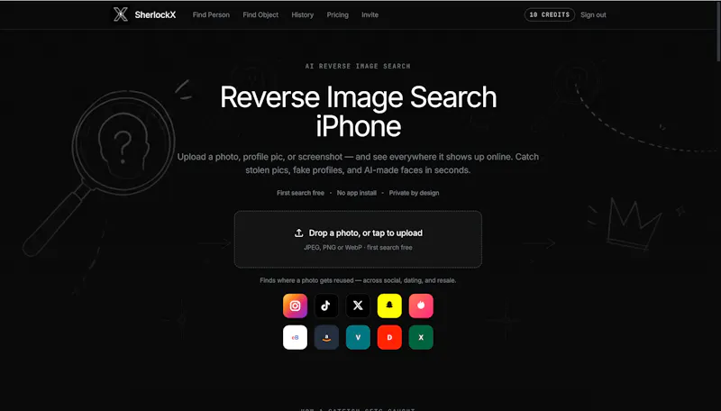SherlockX screenshot 1