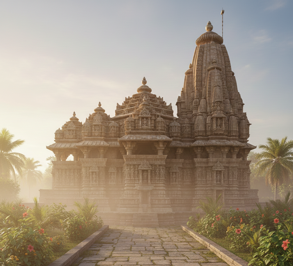 Temple Design by Chithra Archdesign