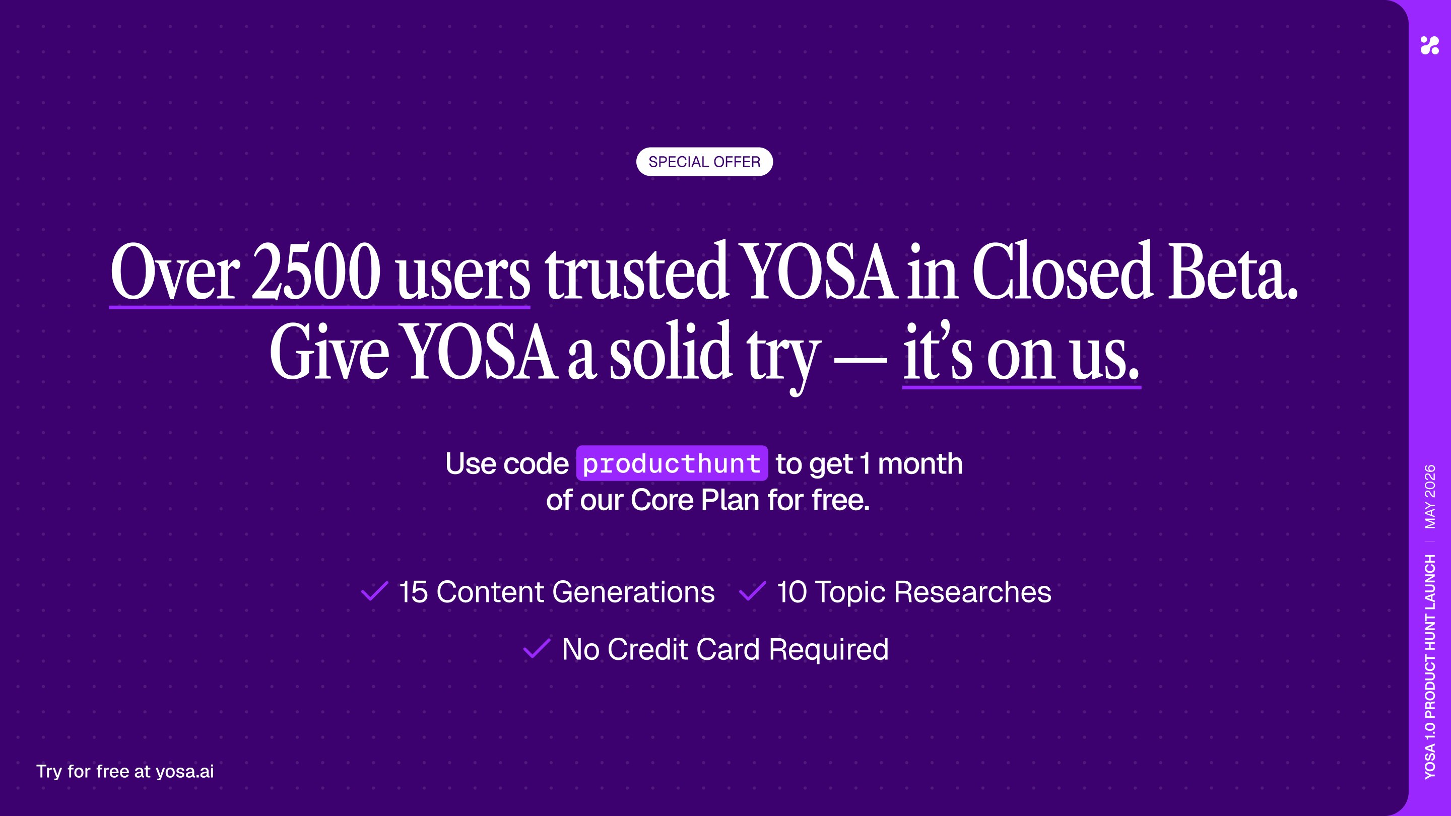 YOSA gallery image