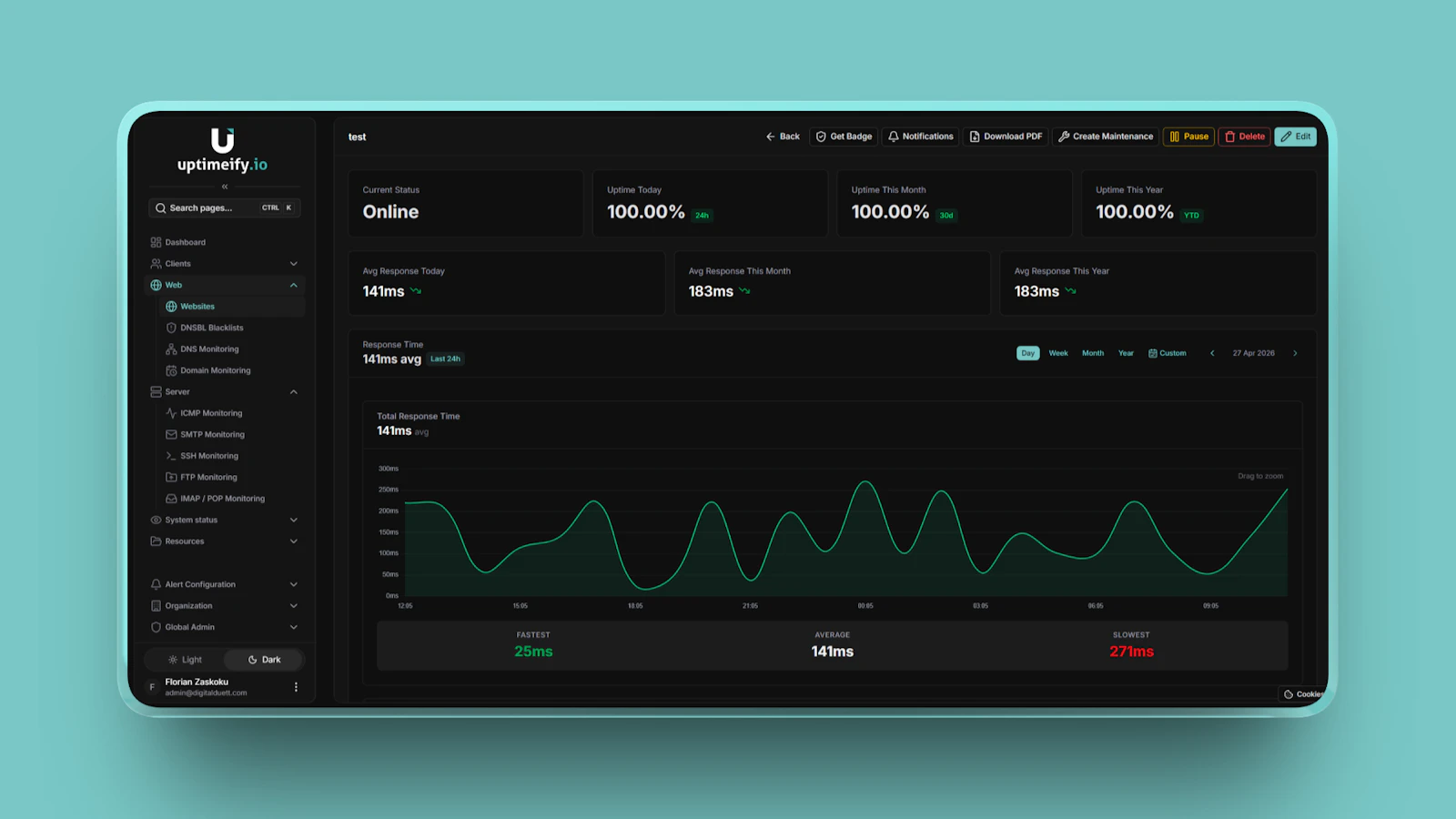 Uptimeify screenshot 3