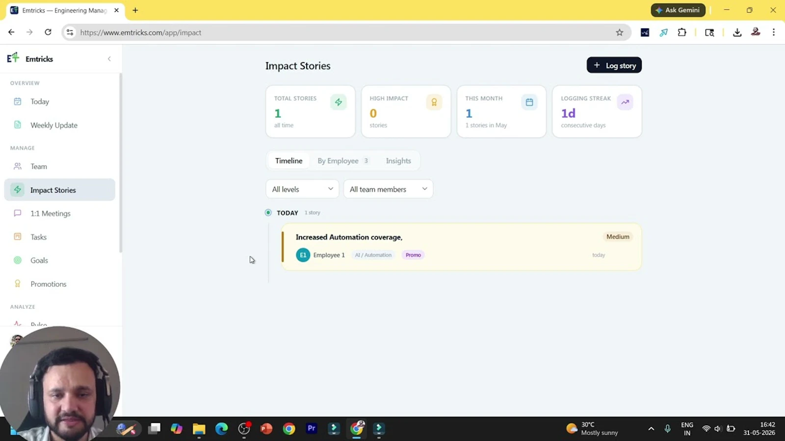 Emtricks — Engineering Manager Toolkit screenshot 1 (video preview)