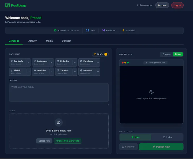 PostLeap screenshot 3