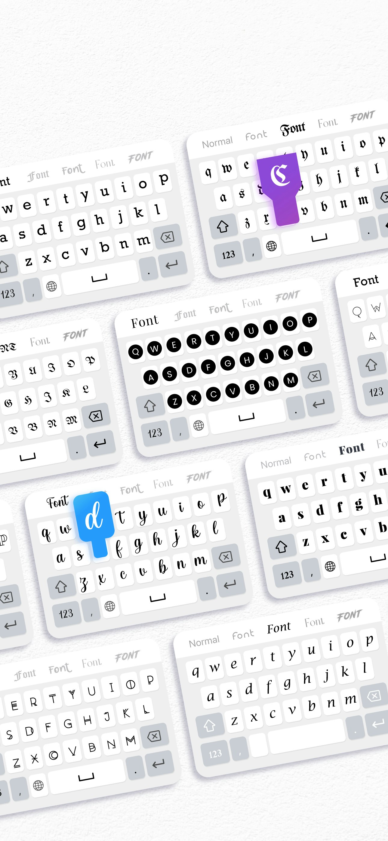 Fonts for iPhone - KBoard - Keyboard font style for IG media 2