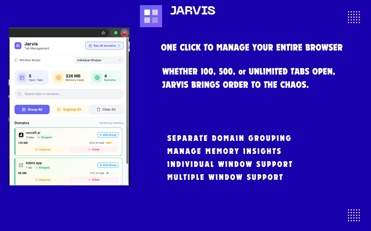 Jarvis Tab Management gallery image