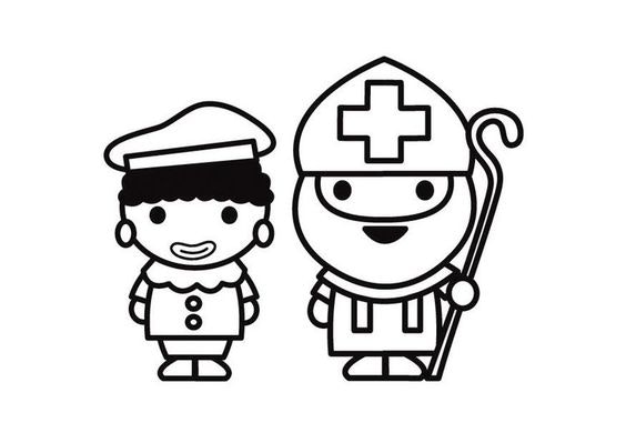 Mídia 2 de Página para colorir Sinterklaas