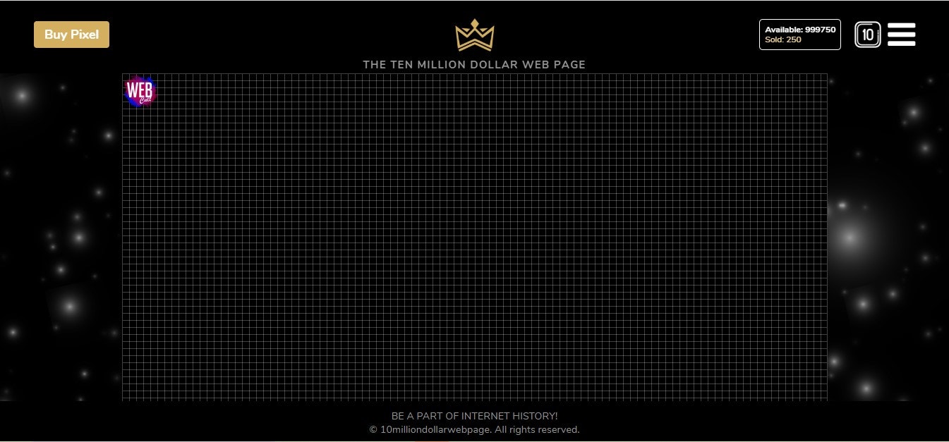 10 Million Dollar Webpage gallery image