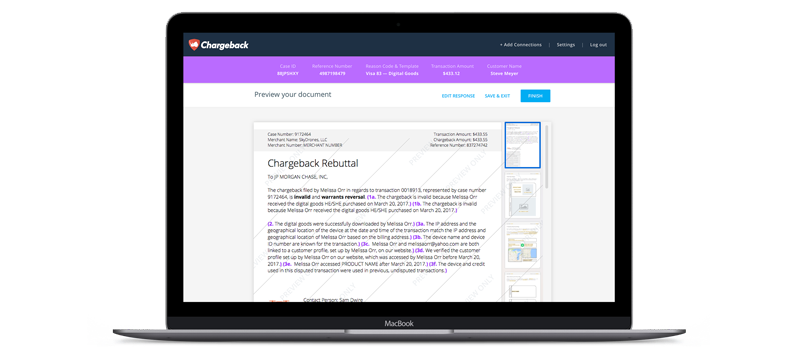 Chargeback gallery image