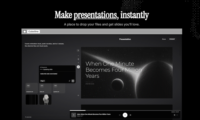 Presentation 2.0 by CubeOne产品图
