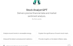 AI Stock Analyst (powered by ChatGPT4) media 1