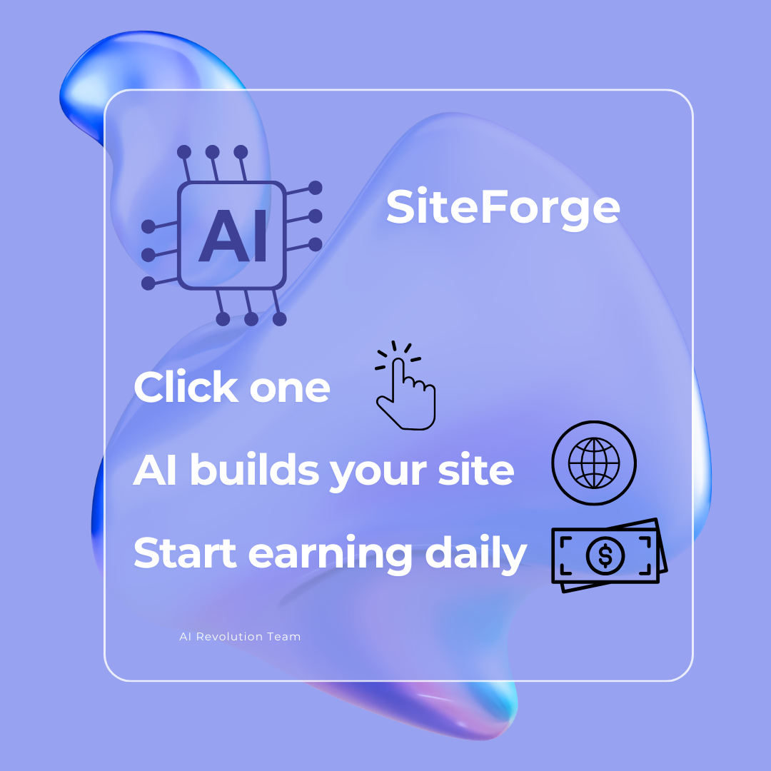 Mídia 3 de SiteForge: Build & monetize com AI. - Da idéia à renda: a IA cria sites de afiliados em segundos