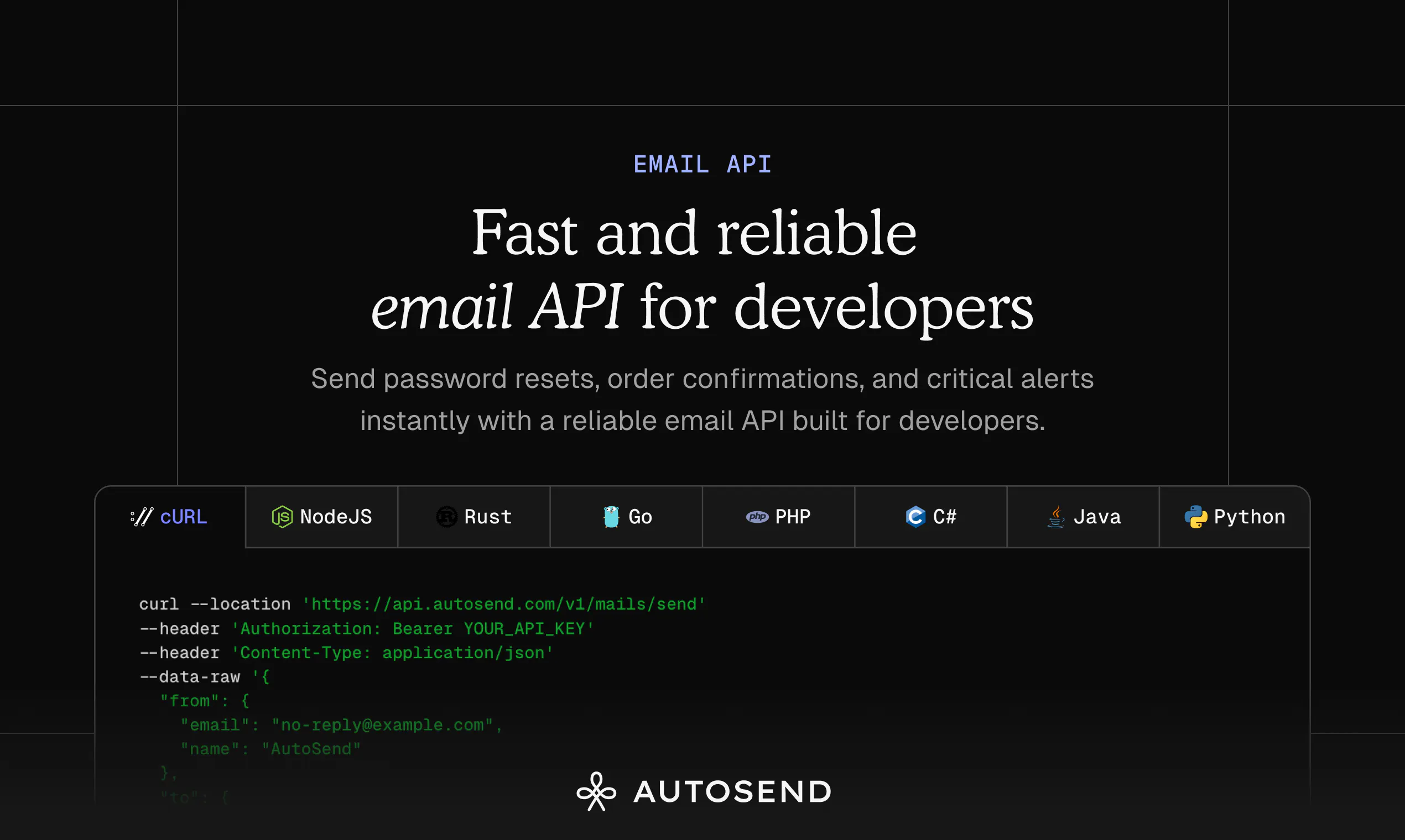 AutoSend: Email for Developers, Marketers, and AI Agents | Product Hunt