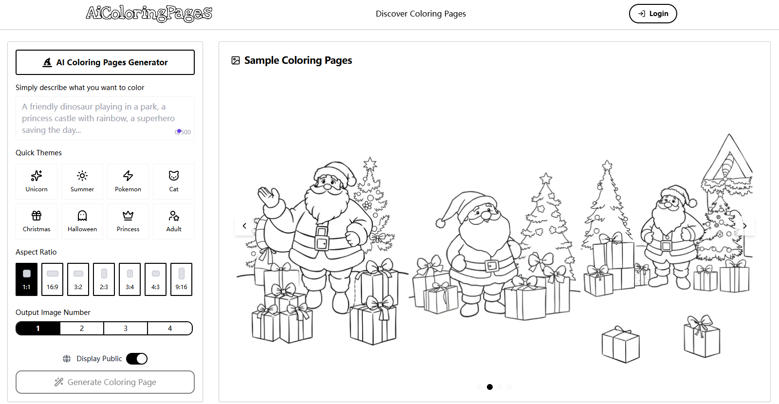 AI Coloring Pages Generator gallery image