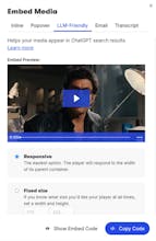 LLM-Friendly Embed Codes gallery image