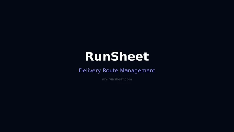 RunSheet screenshot 1 (video preview)