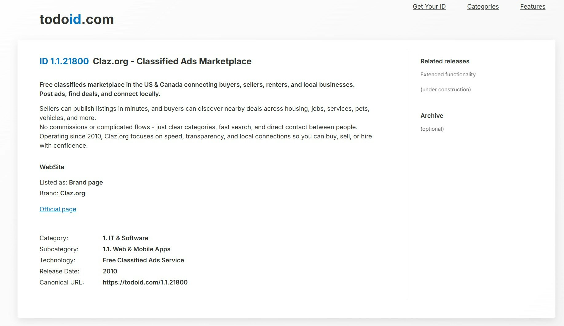 todoid.com - Trusted IDs for Brands gallery image
