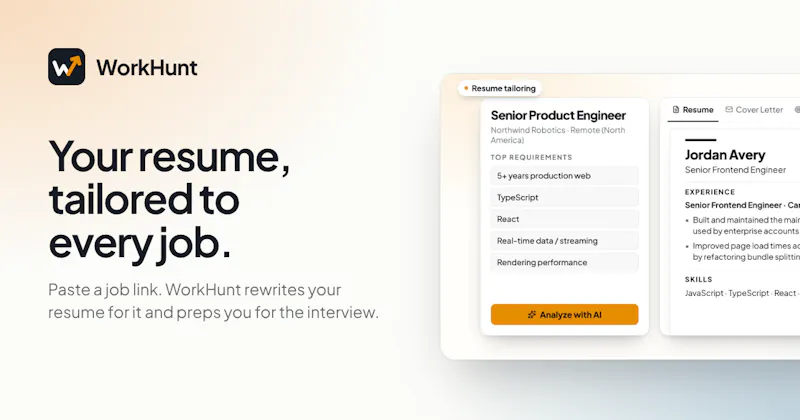 WorkHunt screenshot 2