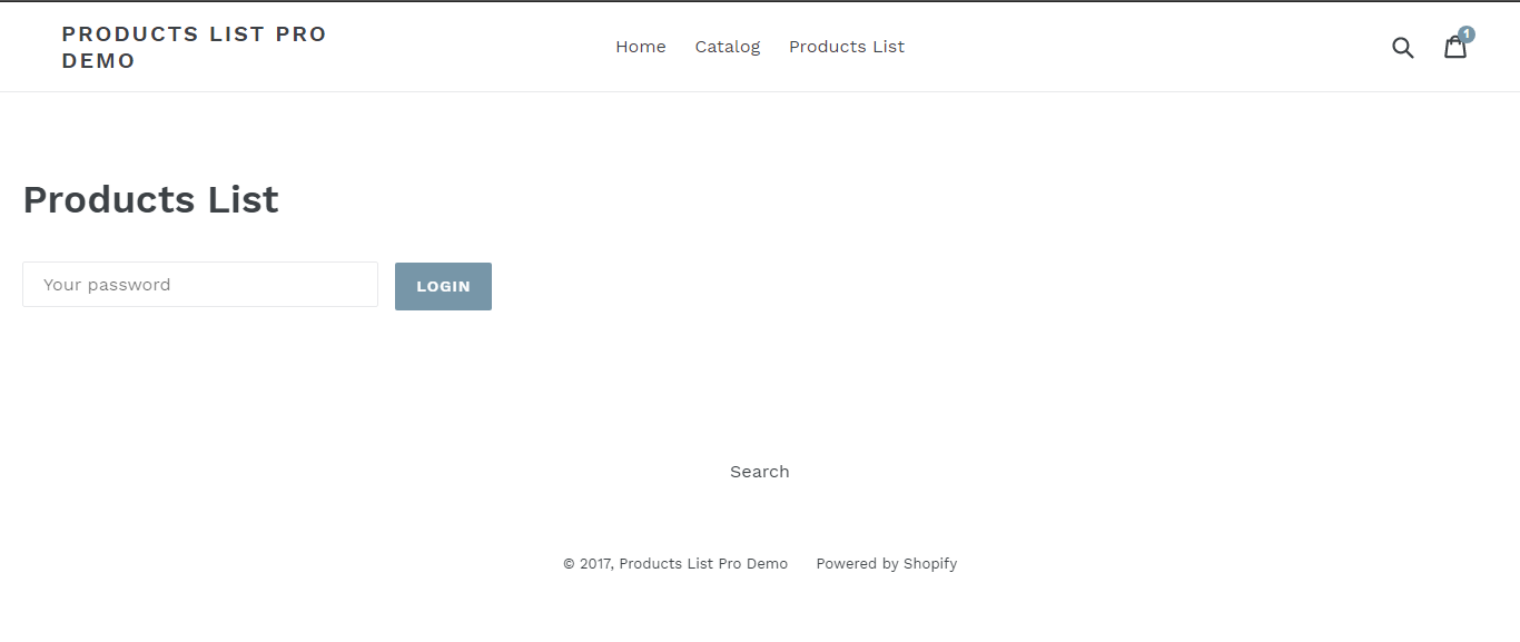Products List Pro for Shopify gallery image