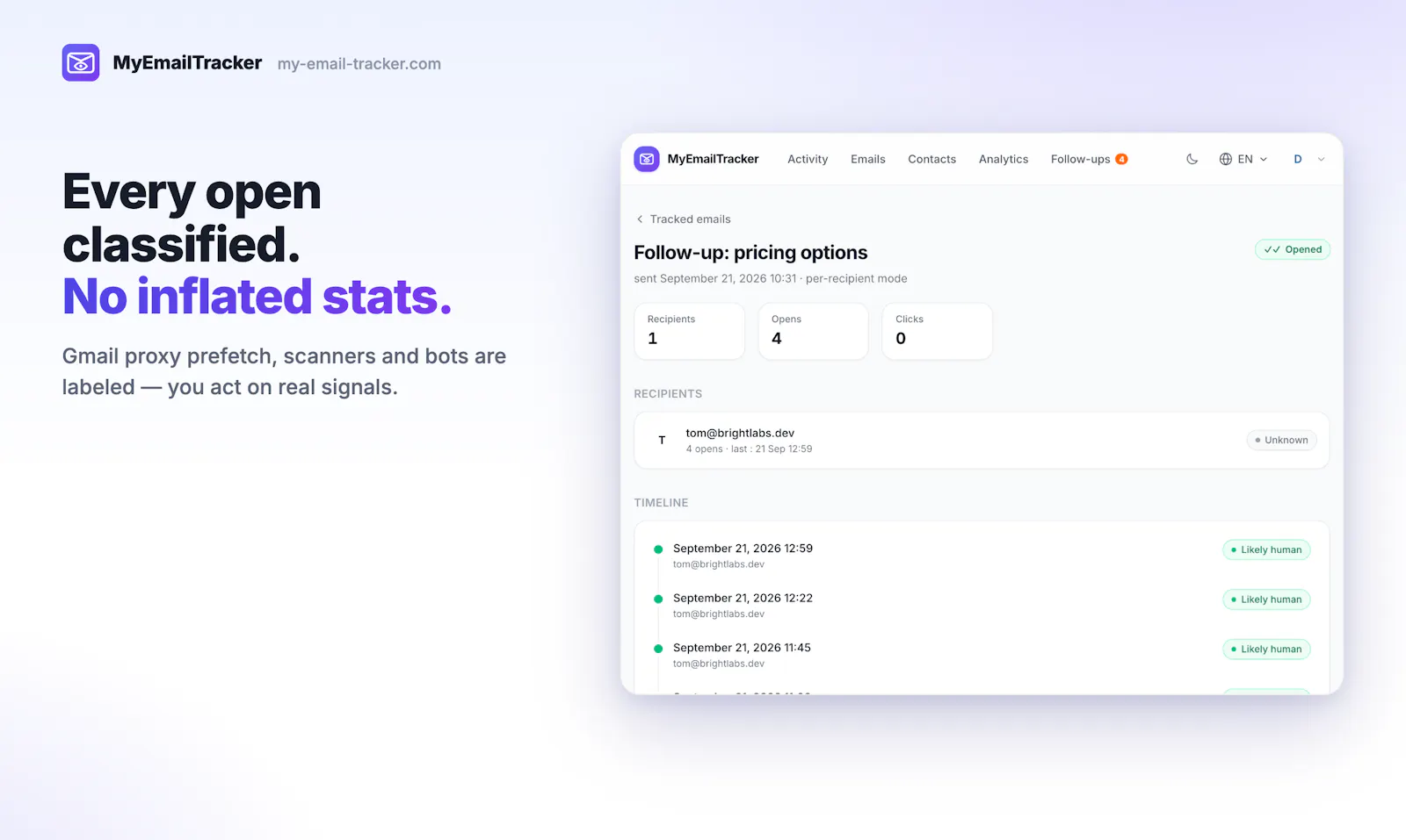 My Email Tracker (GDPR-ready) screenshot 3