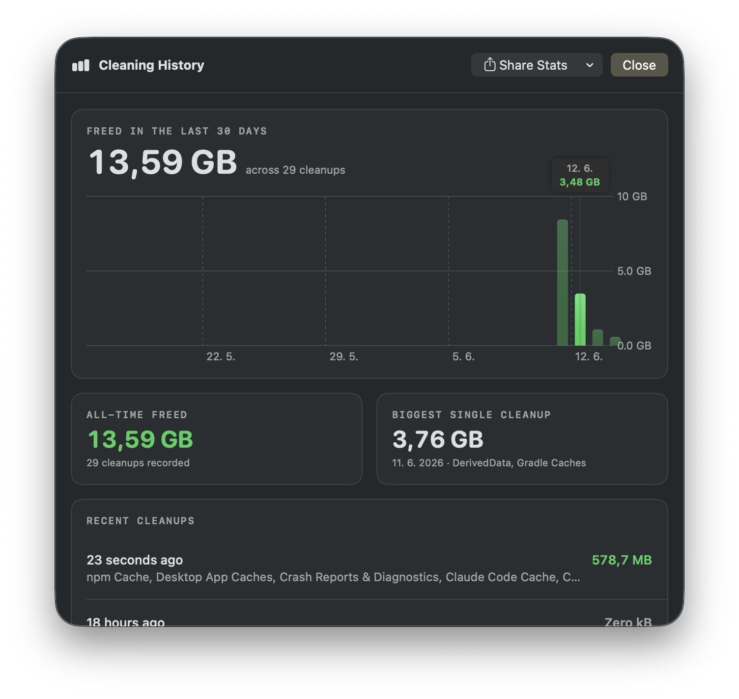DevCleaner - Reclaim GBs from Dev Tools gallery image