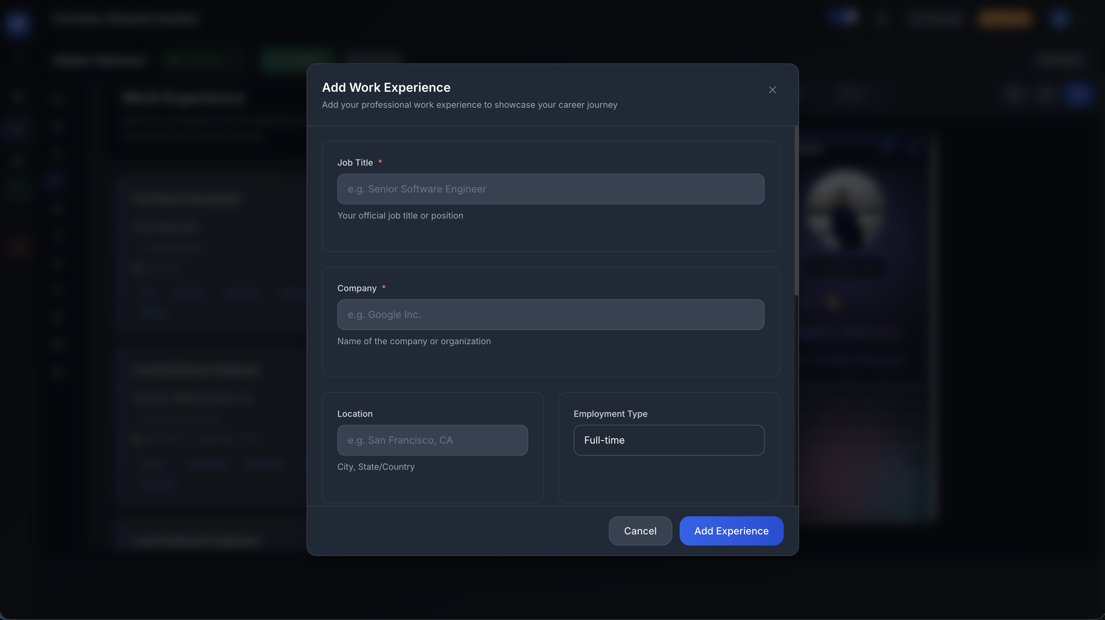NextGenCV - AI Portfolio Website Builder gallery image