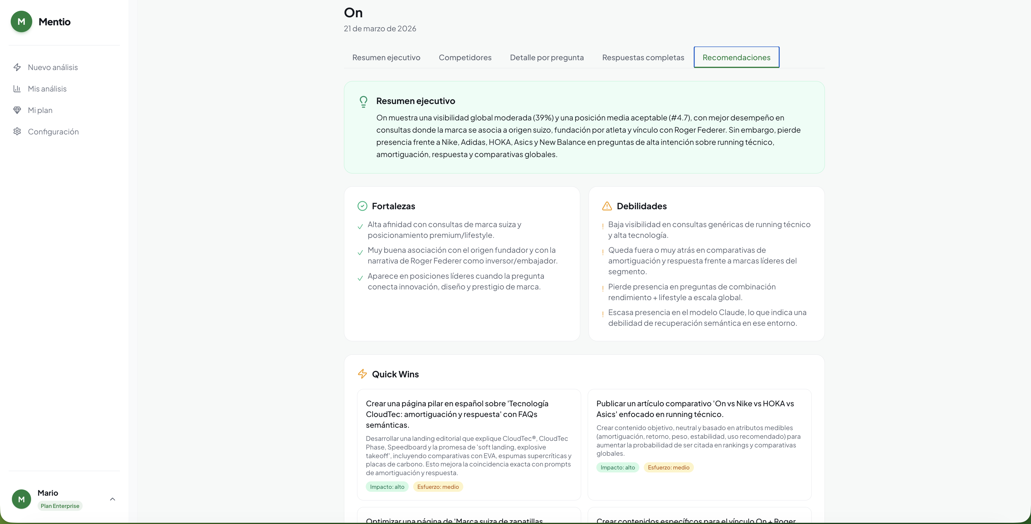 Mentio - LLM GEO analyzer gallery image