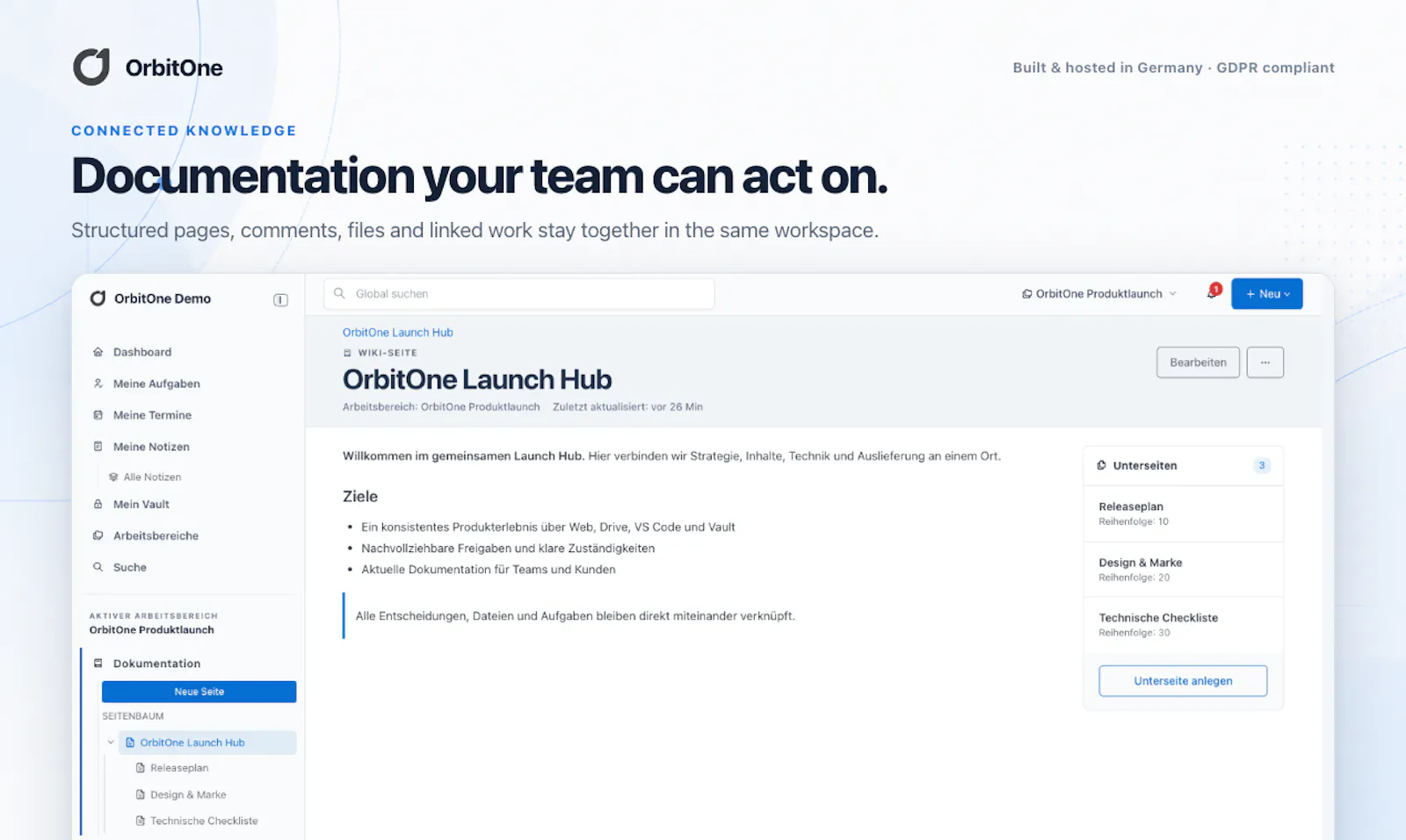 OrbitOne - Notes,Docs,Tasks,Repos,Vault screenshot 1