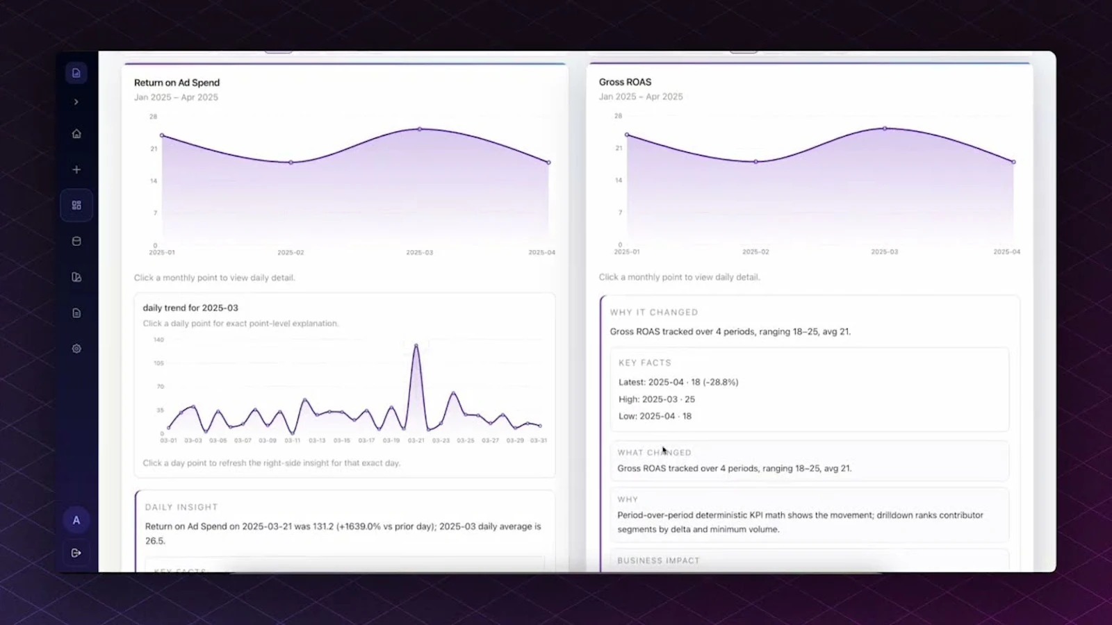 Signara AI Reporting Analyst screenshot 1 (video preview)