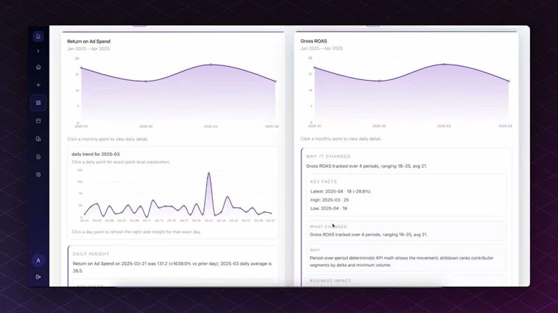 Signara AI Reporting Analyst screenshot 1 (video preview)