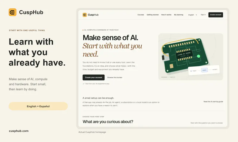 CuspHub screenshot 2