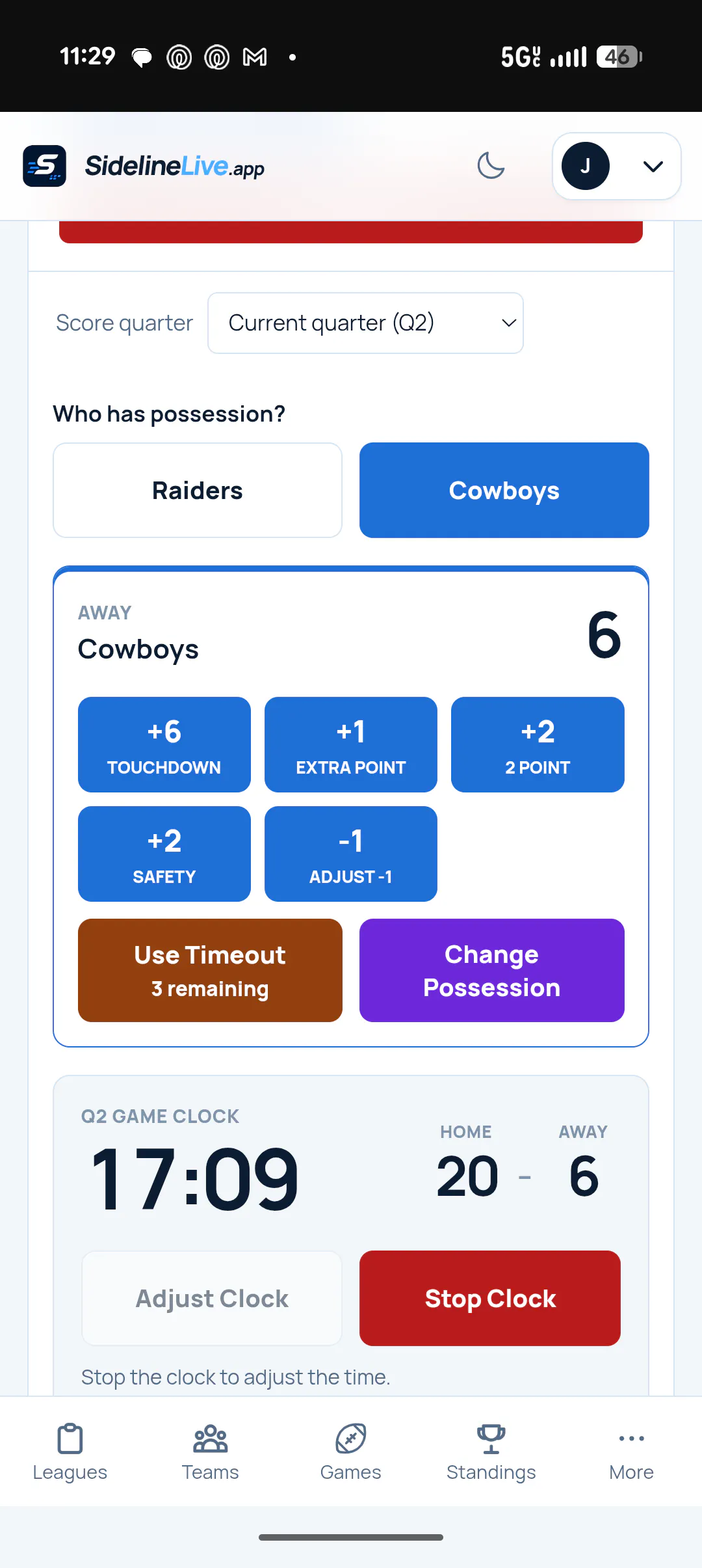 SidelineLive.app - Your view of the game gallery image
