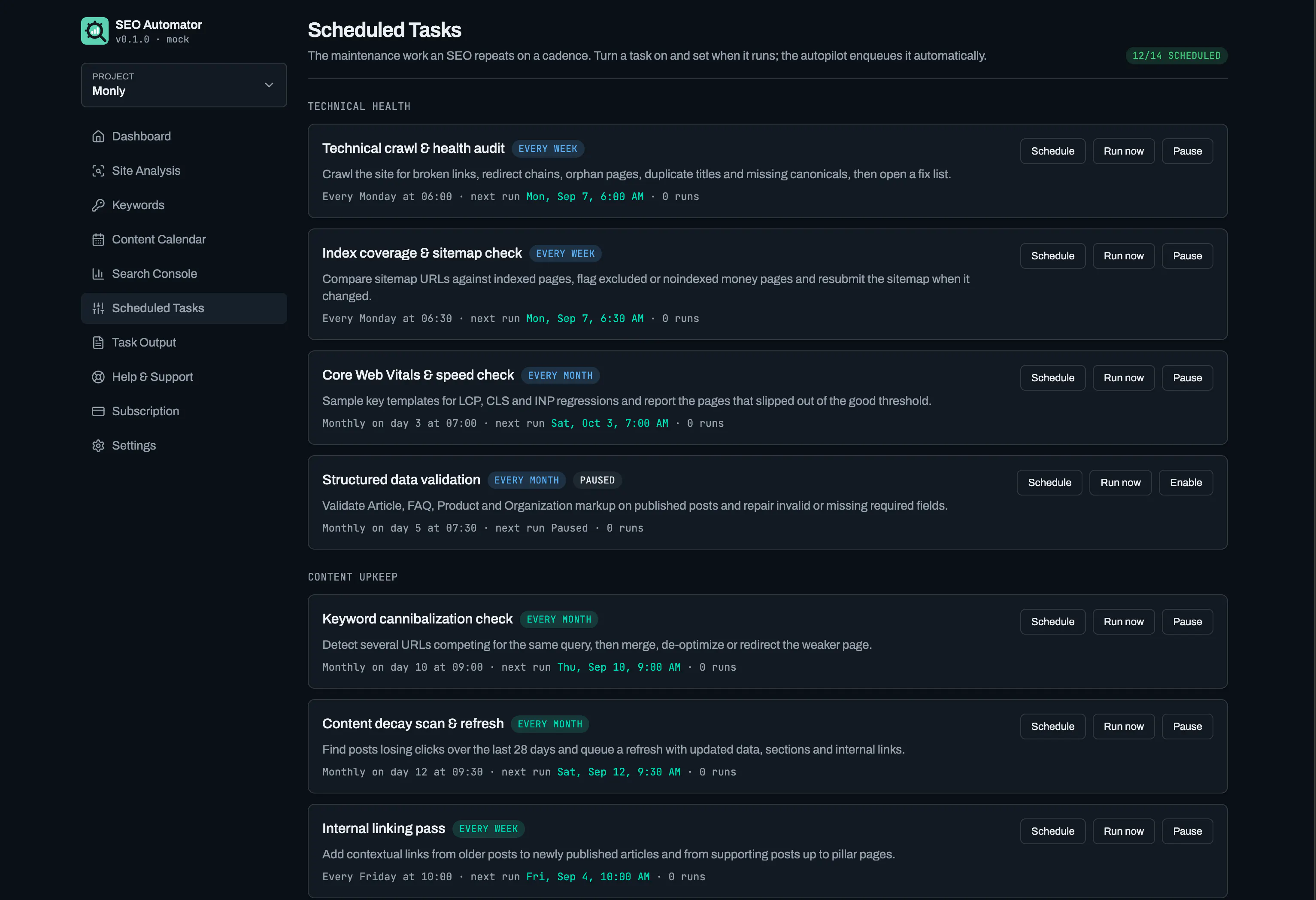 SEO Automator — Autonomous SEO gallery image